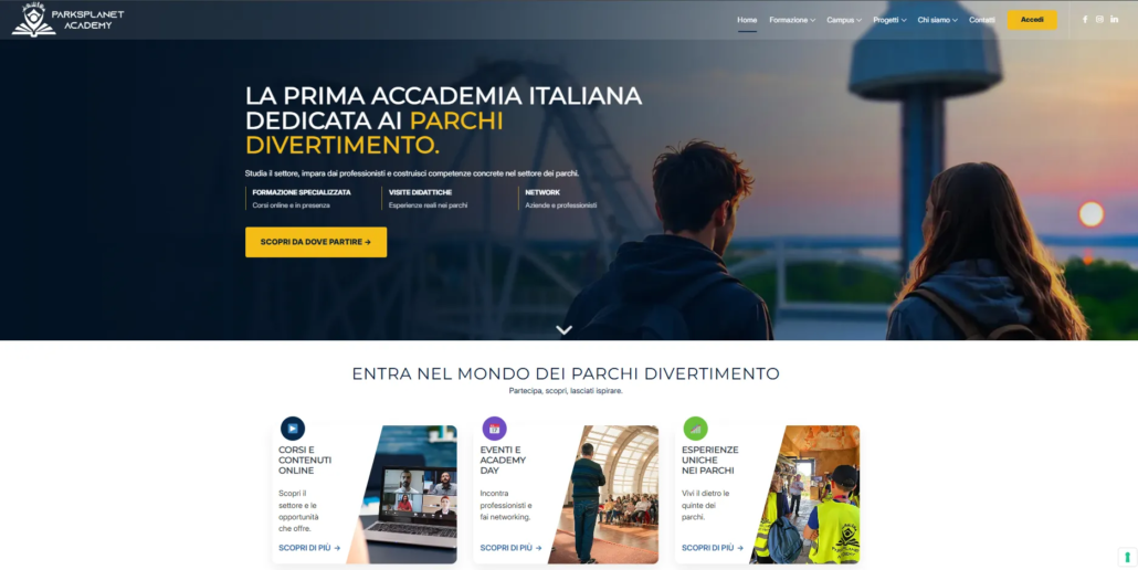 Homepage ParksPlanet Academy
